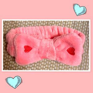 Valentine's Day Microfiber Spa Headband (Pink/Red)